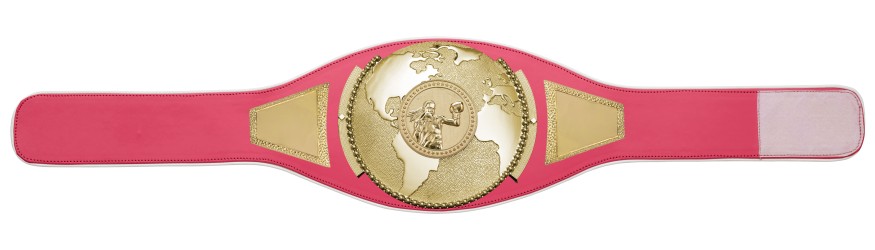 WOMEN'S BOXING CHAMPIONSHIP BELT PROGLOBE/G/FEMBOXG - AVAILABLE IN 6+ COLOURS
